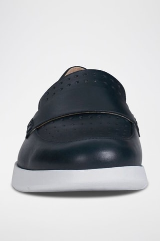 Mocassins en cuir Arjola - Bleu marine