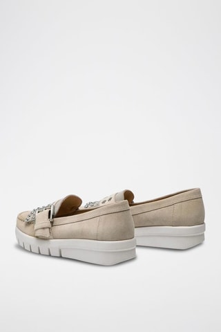 Mocassins en nubuck Wimbley - Taupe