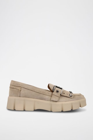 Mocassins en nubuck Ghoula - Taupe