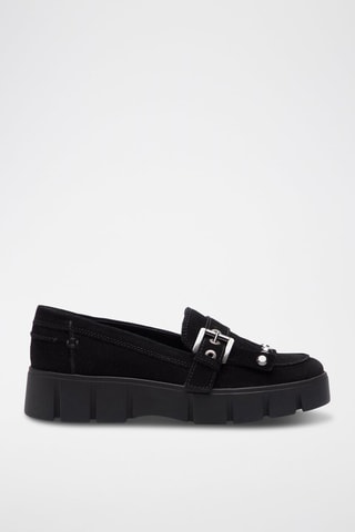 Mocassins en nubuck Ghoula - Noir