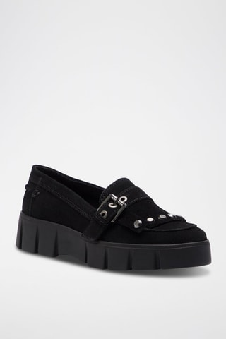 Mocassins en nubuck Ghoula - Noir