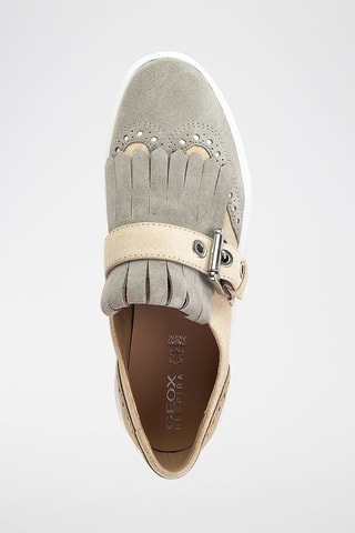 Mocassins plateformes en nubuck Kaula - Beige et gris foncé