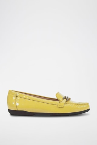 Mocassins en cuir verni Annytah - Jaune