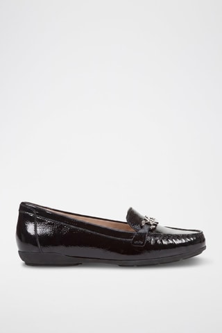 Mocassins en cuir verni Annytah - Noir