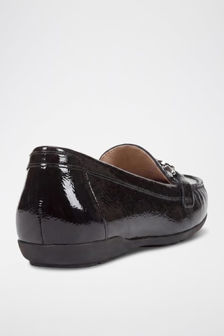 Mocassins en cuir verni Annytah - Noir