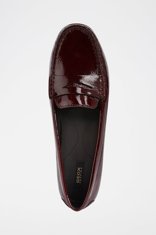 Mocassins en cuir verni Elidia - Bordeaux