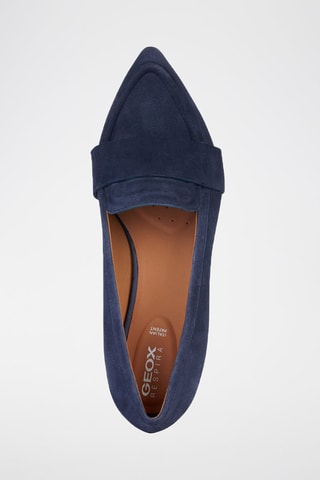 Mocassins en nubuck Charyssa - Bleu marine
