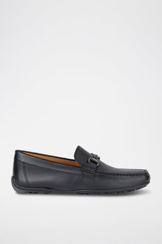 Mocassins en cuir pleine fleur - Noir