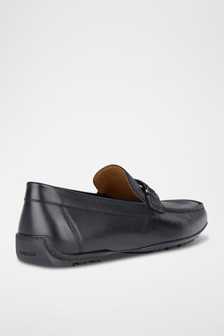 Mocassins en cuir pleine fleur - Noir