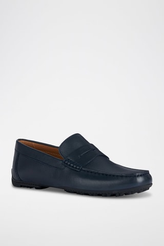 Mocassins en cuir Kosmopolis - Bleu marine