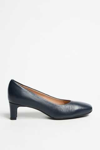 Escarpins en cuir - Bleu marine