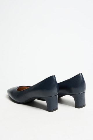 Escarpins en cuir - Bleu marine
