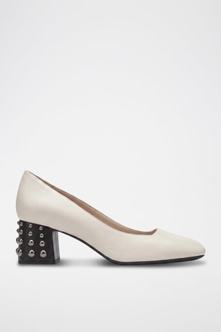 Escarpins en cuir Seyla - Ecru