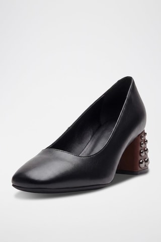 Escarpins en cuir Seyla - Noir