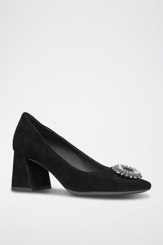 Escarpins en nubuck Giselda - Noir