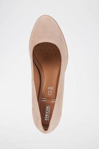 Escarpins en cuir de chèvre nubuck Walk pleasure - Rose poudré