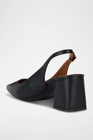 Escarpins en cuir de mouton nappa Giselda - Noir