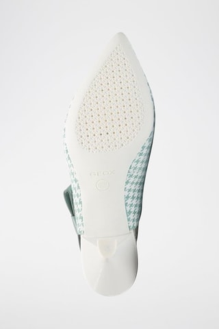 Escarpins en cuir Elisangel - Vert d’eau et blanc