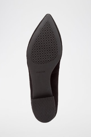 Ballerines en cuir de chèvre nubuck Charyssa - Noir
