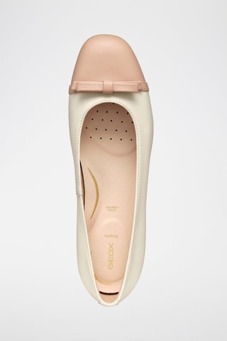 Ballerines en cuir de veau Annytah - Ecru