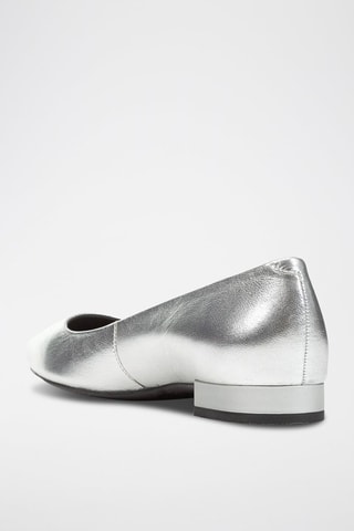 Ballerines en cuir Charyssa - Argenté