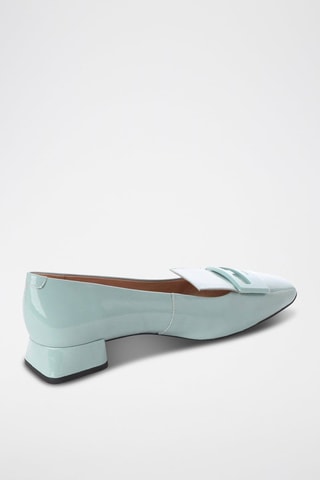 Ballerines en cuir verni Vivyanne - Vert d’eau