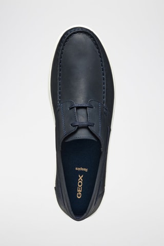 Chaussures bateau en cuir Avola - Bleu marine