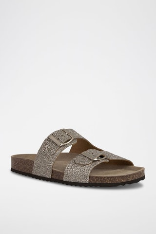 Mules en cuir Brionia L - Beige
