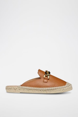 Mules en cuir Lampedusa - Camel