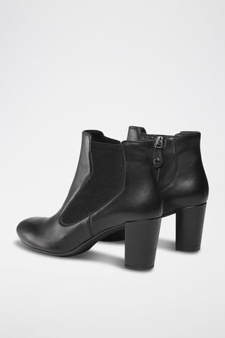 Bottines en cuir - Noir