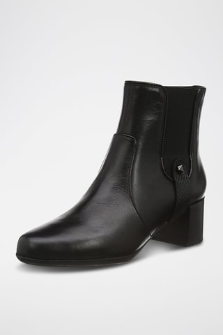 Bottines en cuir - Noir