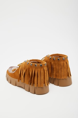 Bottines en nubuck Ghoula Marron et gris