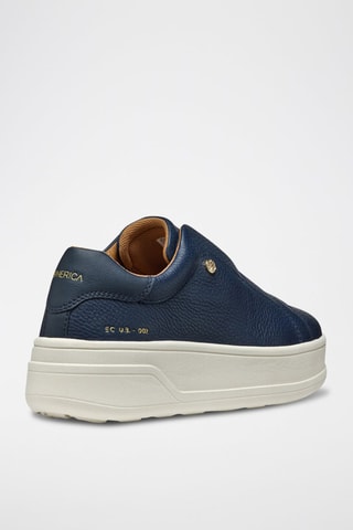 Slip-on en cuir Spherica - Bleu marine
