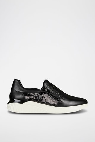 Slip-on en cuir Theragon Noir