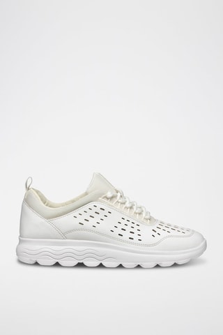 Baskets en cuir de veau nappa Spherica - Blanc