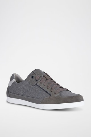 Baskets en cuir Walee - Gris chiné