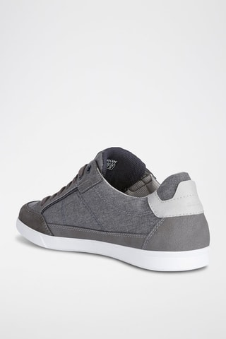 Baskets en cuir Walee - Gris chiné