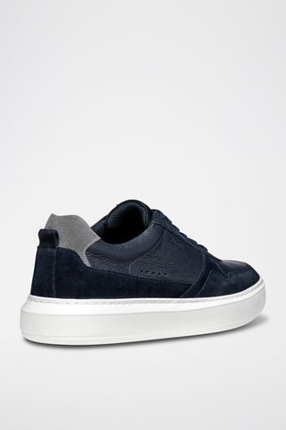 Baskets en cuir Deiven - Bleu marine
