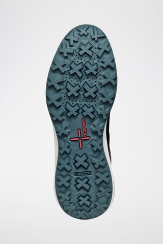 Baskets en cuir nappa ABX - Bleu marine