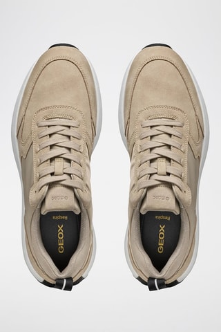 Baskets en cuir de veau nubuck Volpiano - Beige