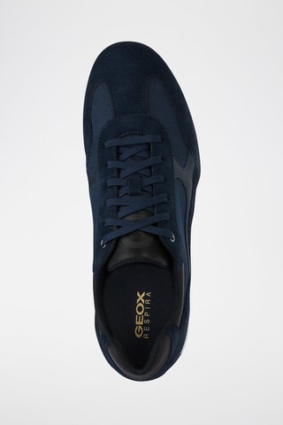 Baskets en cuir Snake 2.0 - Bleu
