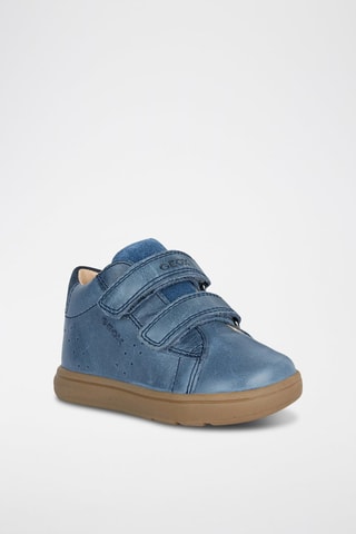 Baskets montantes en cuir Biglia - Bleu cobalt