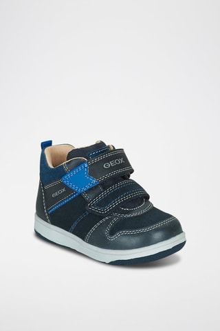 Baskets montantes en cuir New Flick - Bleu nuit
