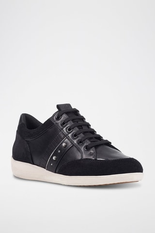 Baskets en cuir Myria - Noir