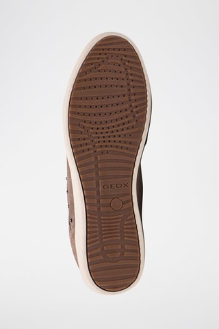 Baskets montantes en cuir - Beige foncé