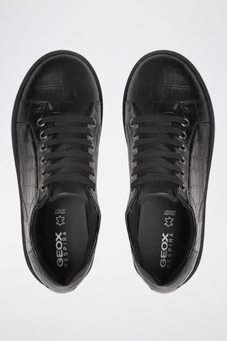 Baskets plateformes en cuir Skyely - Noir