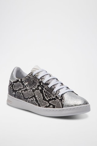 Baskets en cuir Jaysen - Noir et blanc