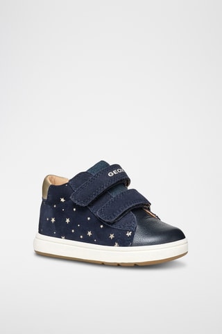 Baskets en cuir - Bleu marine