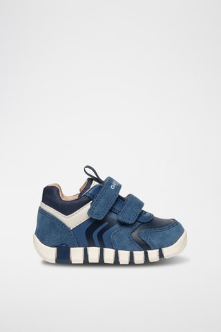 Baskets en cuir - Bleu