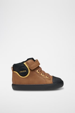 Baskets montantes - Camel et noir